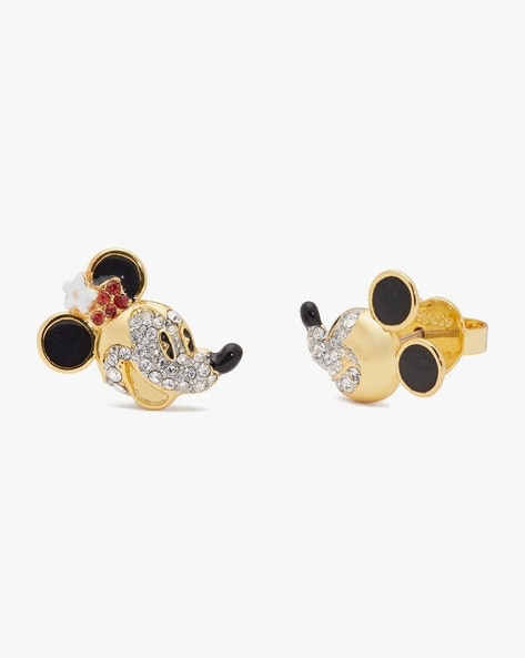 Kate Spade Rise and Shine Round Stud Earrings Navy Blue | eBay