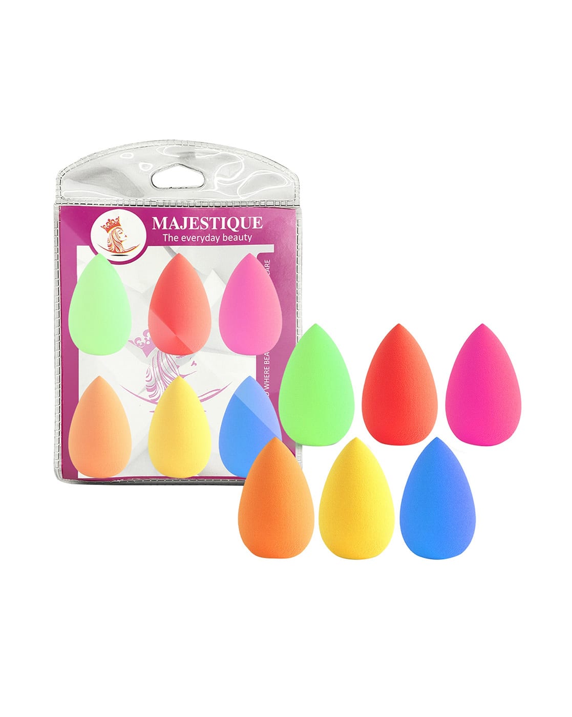 MAJESTIQUE Blender Beauty Makeup Sponge Set