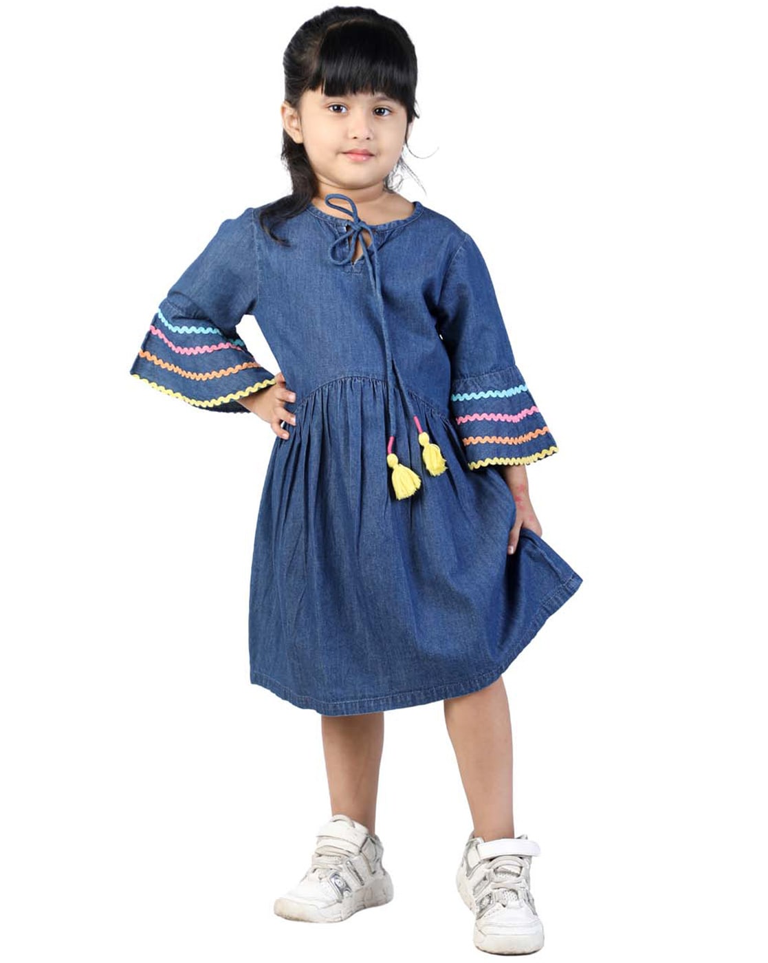 Baby Princess Girls Denim Dress for Girls 4 year Baby Dress Frock 5 year 6  year