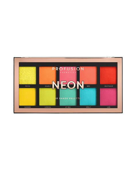 Profusion Cosmetics 10 Shade Eye Shadow Pallete - Neon