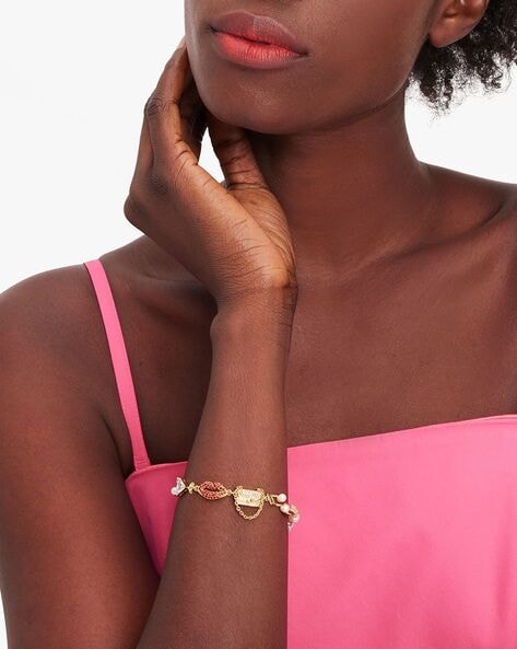Buy Kate Spade New YorkKate Spade Ring It Up Pave Bangle Bracelet Rose  Gold/Clear Online at desertcartINDIA