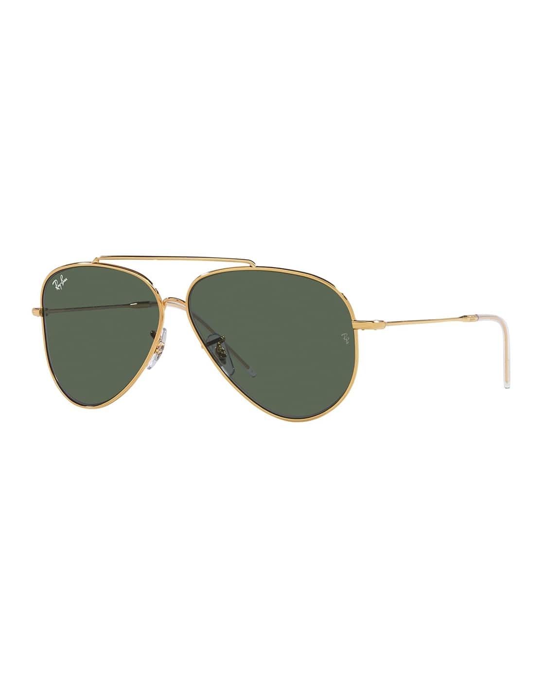 Buy Ray-Ban Men Full-Rim UV-Protected Aviators-0RBR0101S Green