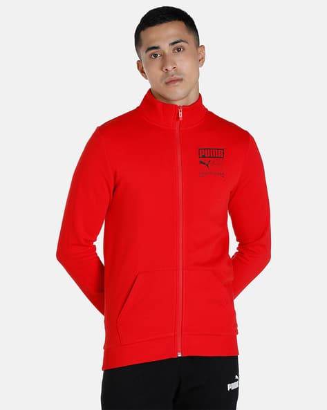 Men Slim Fit Zip-Front Track Jacket