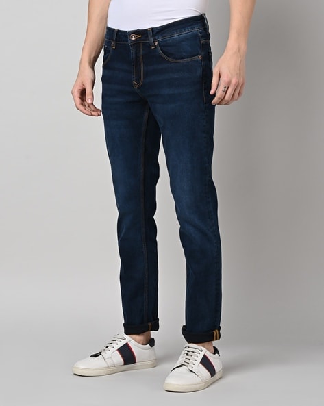 Lightly Washed Skinny Fit Jeans