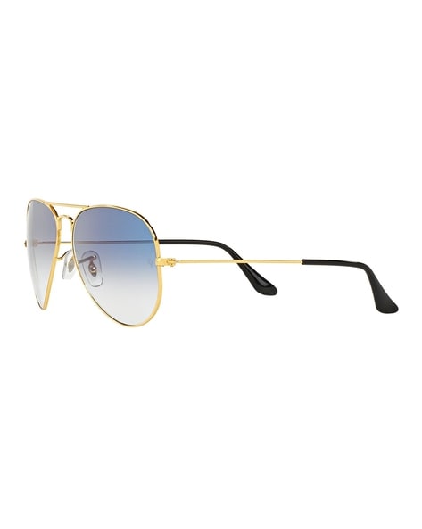 Rayban HEXAGONAL FLAT LENSES Gold - Blue Gradient Sunglasses – Specs Appeal  Optical