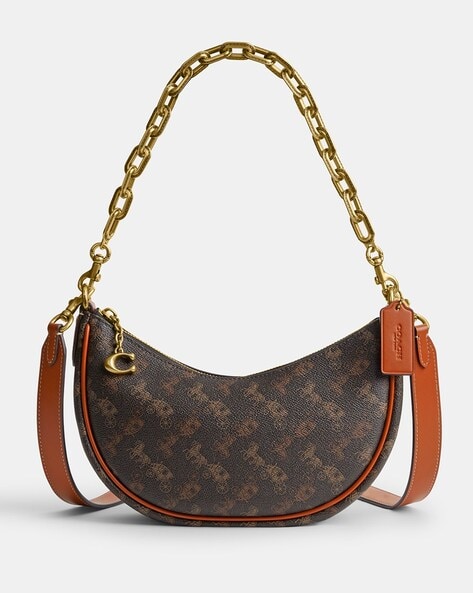 Louis+Vuitton+Croissant+Hobo+Bag+PM+Brown+Canvas for sale online