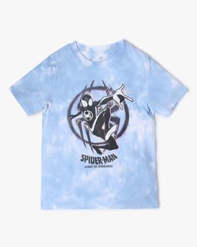 gap kids Spiderman Print Relaxed Fit Round-Neck T-Shirt-picture-15