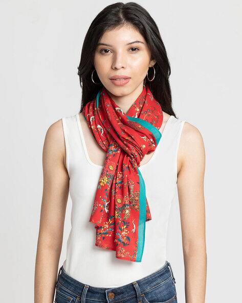 Floral Print Scarf
