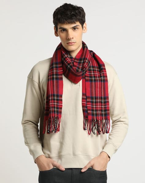 Buy Red Scarves for Men by Altheory by AZORTE Online