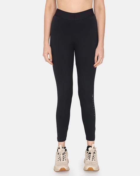 Buy Zelocity by Zivame High-Rise Leggings with Elasticated Waistband at  Redfynd