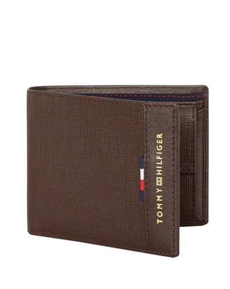 Leather Wallet Tommy Hilfiger Portemonnaie Silber Men Leather Bi
