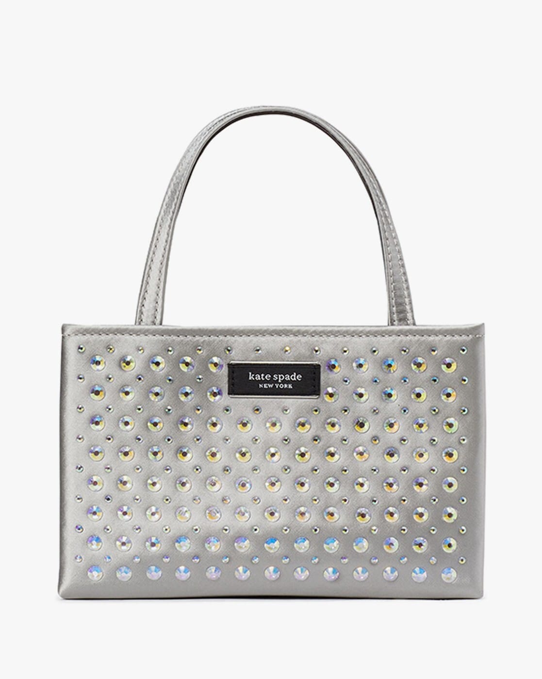 Kate spade silver tote hotsell