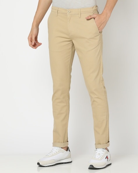 John Players Mid-Rise Skinny Fit Chinos