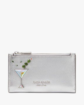 Kate spade silver wallet on sale