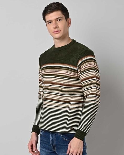 Buy Olive Green Sweaters Cardigans for Men by DUKE Online Ajio