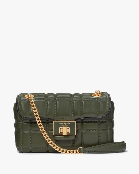 Buy KATE SPADE Evelyn Quilted Small Shoulder Crossbody Green