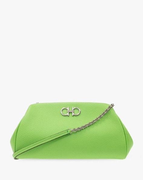 Neon metallic green clutch, silver hardware | Green clutches, Green clutch  purse, Clutch