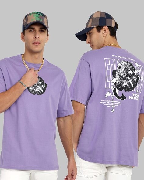 Buy Purple Tshirts for Men by TOM HIDDLE Online