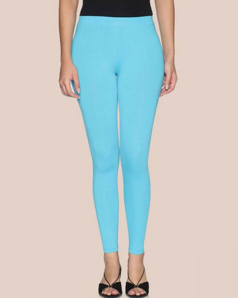 Blue Mid Waist Dollar Missy Women Ankle Length Solid Leggings, Casual Wear,  Slim Fit at best price in Pathankot