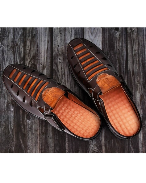 Buy Equila Piping Roman Sandals For Men - TAN Online In India At Discounted  Prices