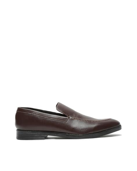 TEAKWOOD LEATHERS Pointed-Toe Slip-On Shoes