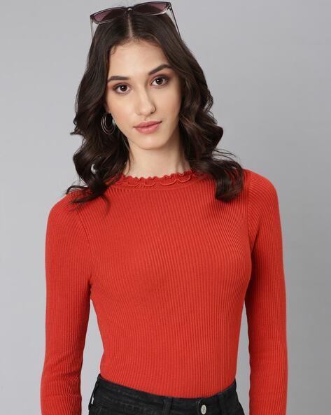 Buy Rust Tops for Women by SHOWOFF Online