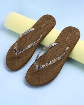 max Women Patterened Thong-Strap Flip-Flops-picture-42