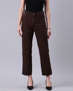 Buy Brown Jeans & Jeggings for Women by Z & G TRENDS Online
