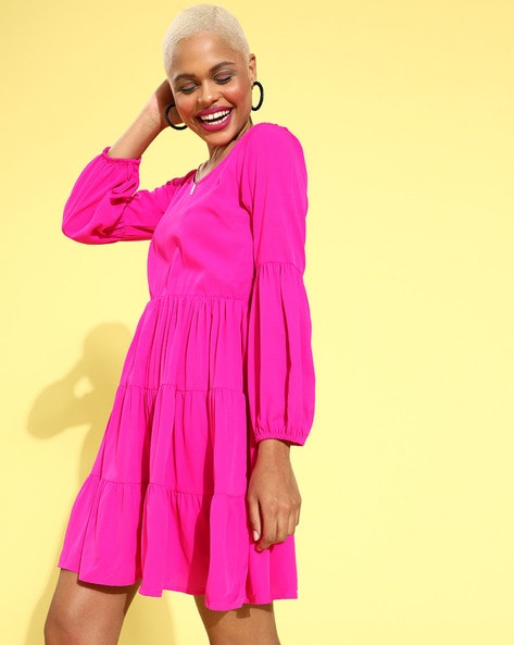 Hot pink 2025 dresses online