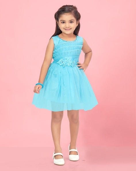 Buy Blue Dresses & Frocks for Girls by AARIKA GIRLS ETHNIC Online