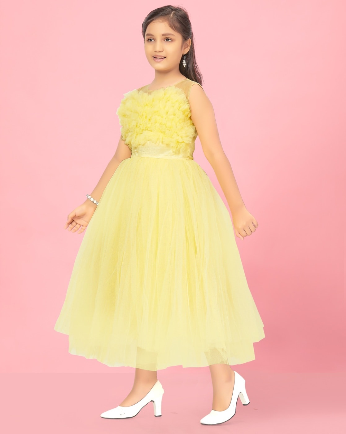 Girl's Printed Dress - Yellow at Rs 1101 | महिलाओं की डिजाइनर ड्रेस, लेडीज  डिजाइनर ड्रेस - NOZ2TOZ, New Delhi | ID: 2850176661091