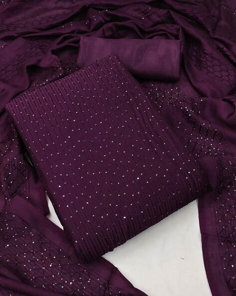 Buy Light Purple Dress Material for Women by MANVAA Online | Ajio.com
