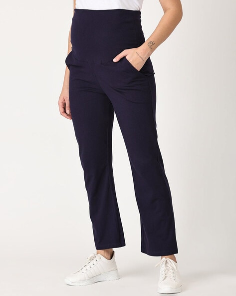 Buy Navy Blue Leggings & Trackpants for Women by THE MOM STORE