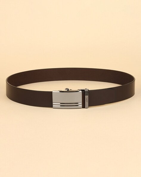 Braided Leather Belt with Buckle Closure