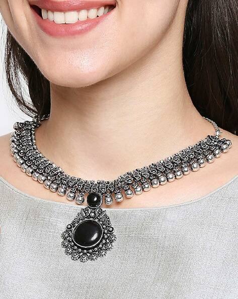 Buy Silver Toned Necklaces Pendants for Women by OOMPH Online Ajio