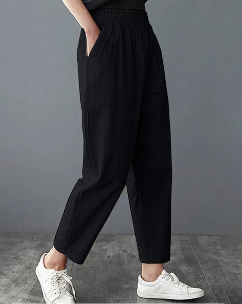 Flared Track Pants with Elasticated Waist