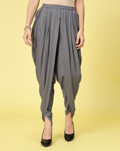 Dhoti Pants with Elasticated Waistband Price in India