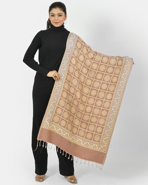 Woven Stole with Tassels Price in India