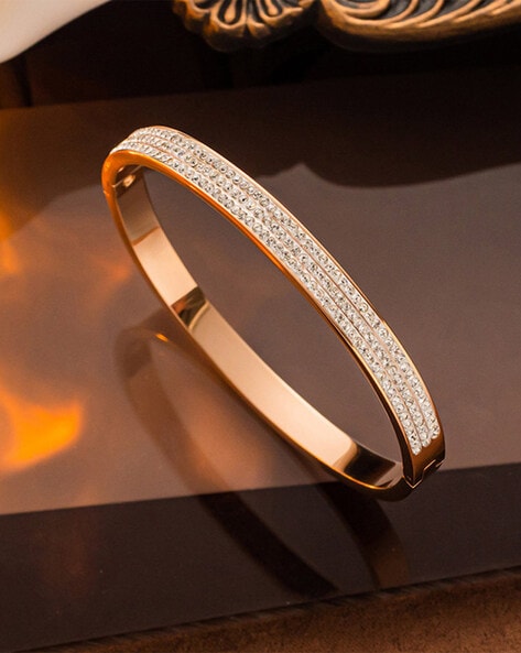 Elegant American Diamond Gold Plated Mangalsutra Bracelet –  Abdesignsjewellery