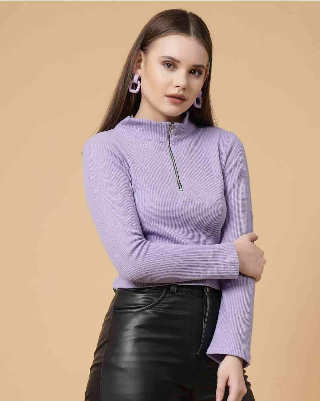 Buy RIGO High-Neck Top with Chain Accent Online | Ajio.com