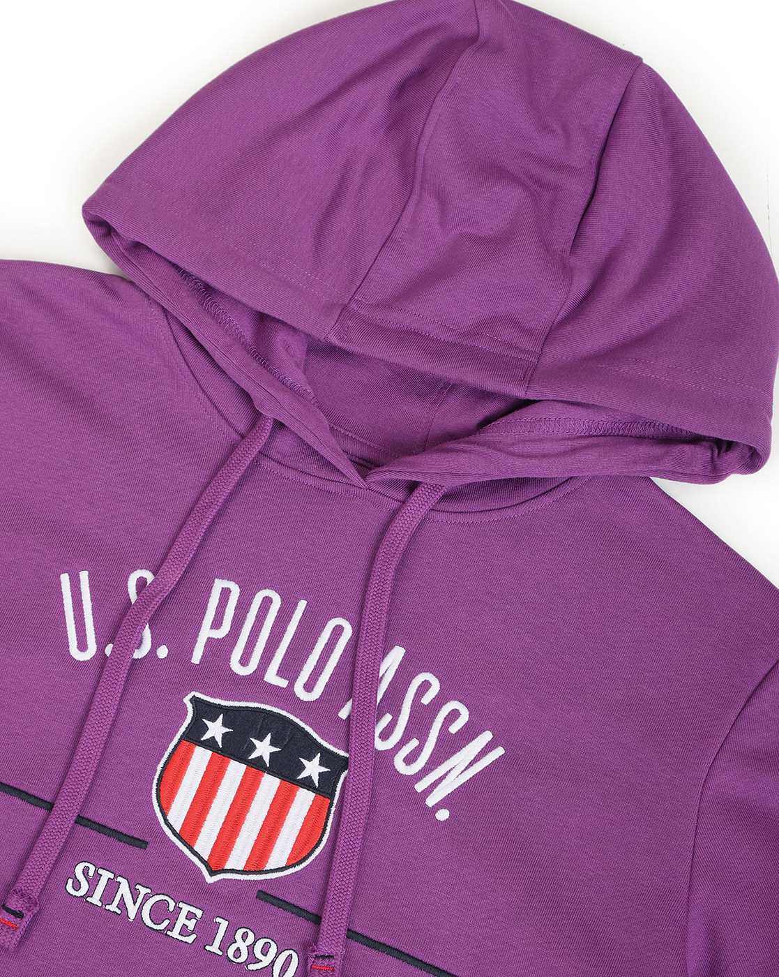 Buy Purple Sweatshirt Hoodies for Women by Polo Assn