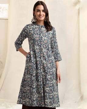 mirchi fashion Floral Print A-line Kurta-picture-37