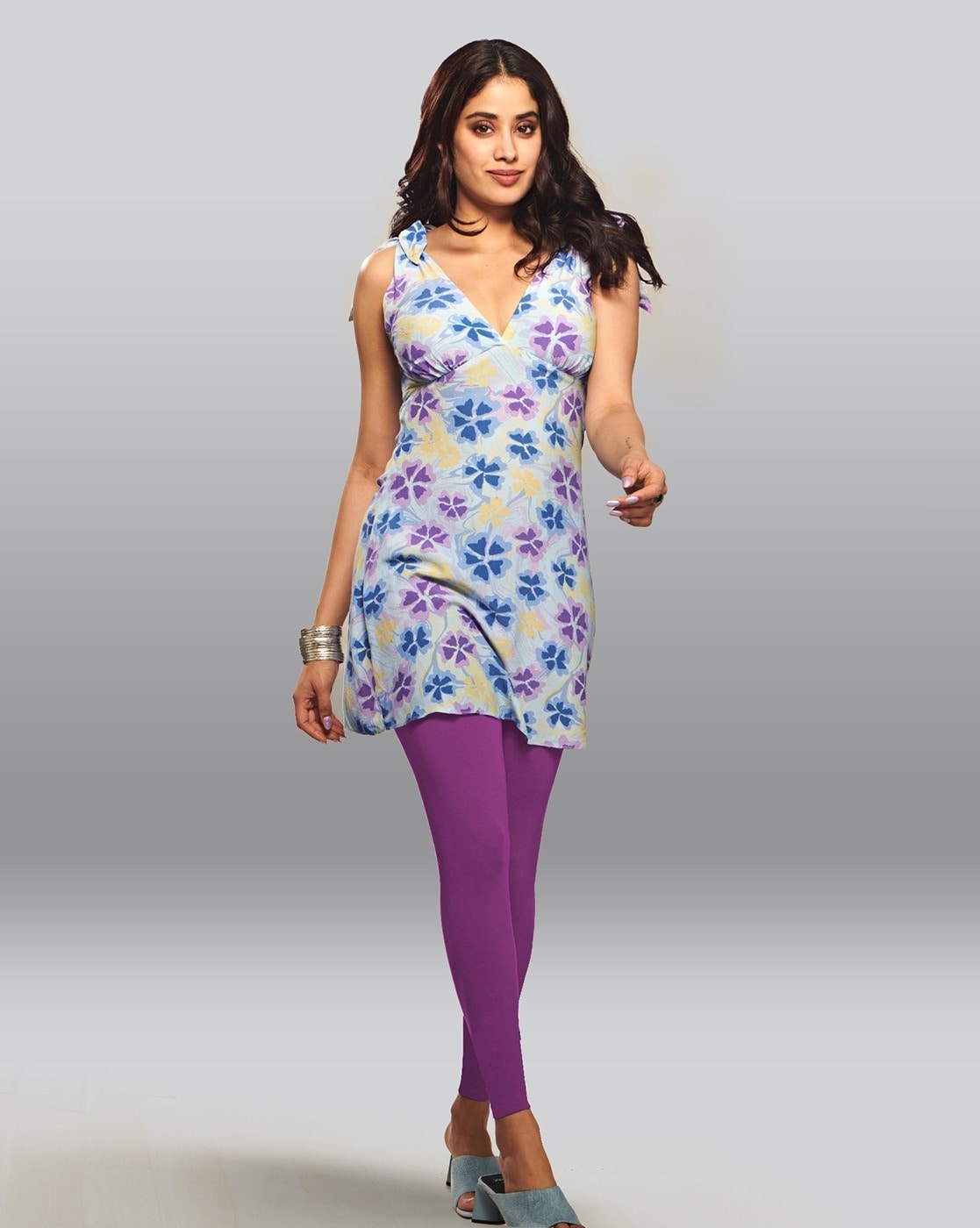 Buy LYRA Legging (Purple, Dark Blue, Solid)-Lyra_IC_03_67_FS_2PC Online In  India At Discounted Prices