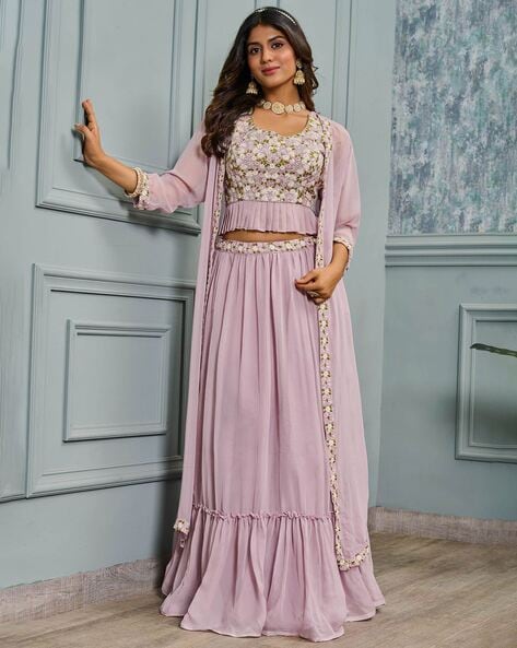 Buy Embroidered Lehenga Set by Ridhi Mehra at Aza Fashions | Floral lehenga,  Ridhi mehra, Lehenga