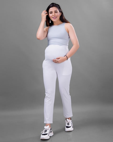 Buy White Leggings & Trackpants for Women by Lenam Online