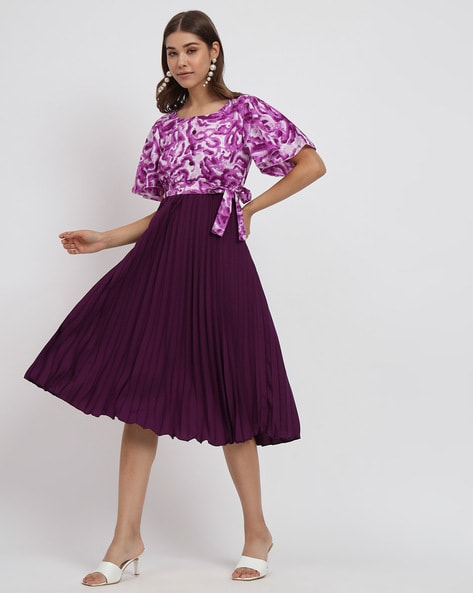 dfksd Deep V-Collar Purple Dresses Women Summer Lace Splicing Temperament  Vintage Holidays Dress Purple L : Amazon.co.uk: Fashion