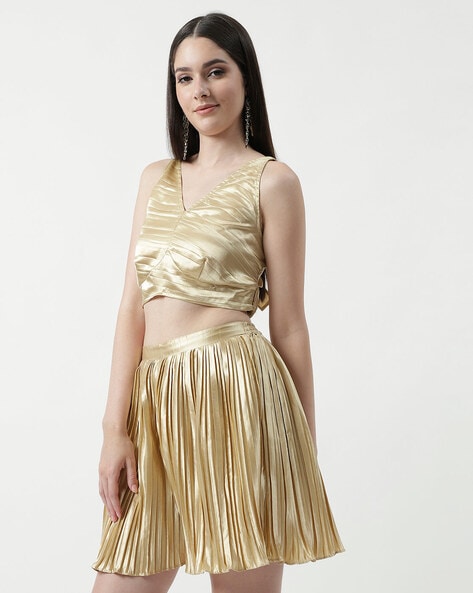 Gold skirt shop co ord