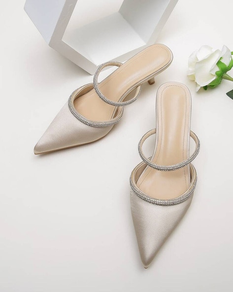 slippers women slippers fashion flock bowtie mules pointed toe flat low  heels shoes