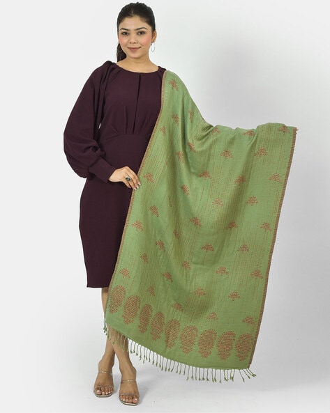 Woven Stole with Tassels Price in India