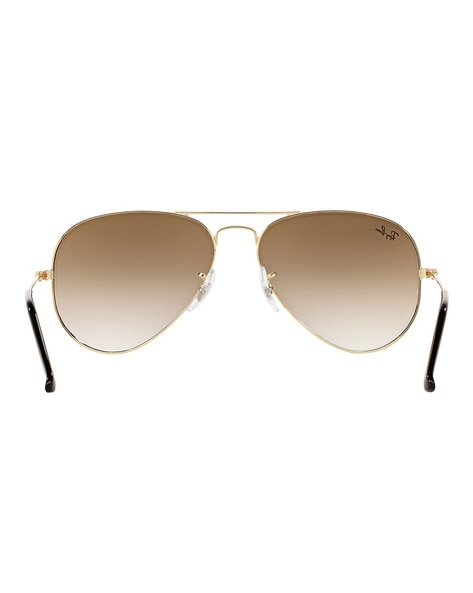 Ray-Ban Reverse | Rose Gold Sunglasses ( 0RBR0102S | Square | Gold Frame |  Blue Lens )